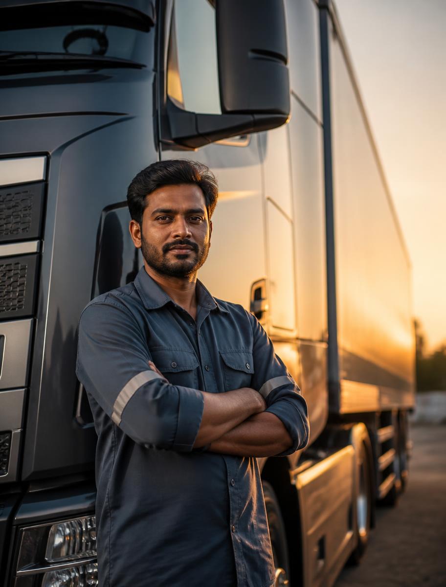 Truck driver placed in Europe by Metafora