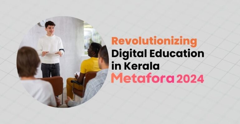 Students learning digital marketing and data science at Metafora Digital Learning in Kerala