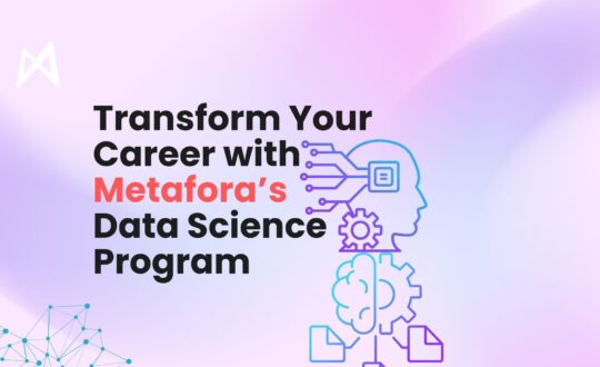 A data science professional analyzing complex datasets on a laptop, symbolizing Metafora’s unique approach to learning.