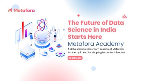 A data science classroom session at Metafora Academy in Kerala, shaping future tech leaders