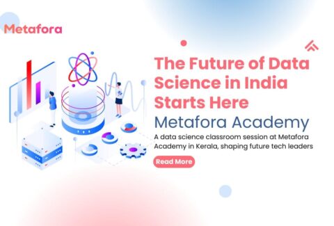 A data science classroom session at Metafora Academy in Kerala, shaping future tech leaders